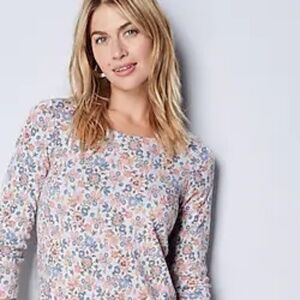 J.Jill Pima 3/4 Sleeve Scoop Neck Tee (4X)